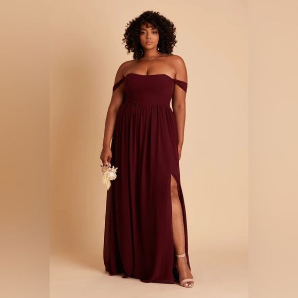 Birdy Grey August Convertible Cabernet Bridesmaid Maxi Dress NWT - Picture 2 of 3